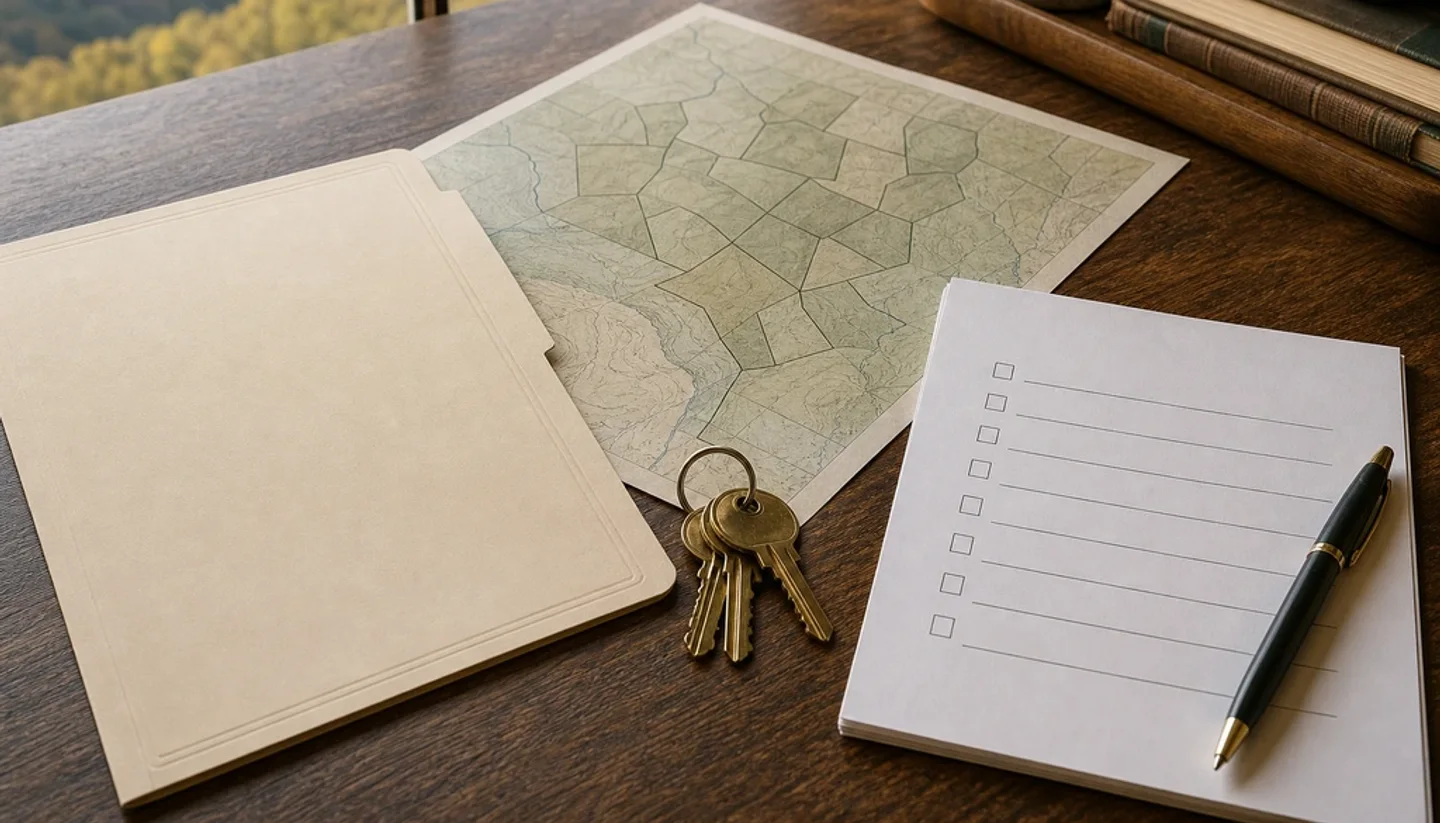 Title company closing documents for inherited Florida land