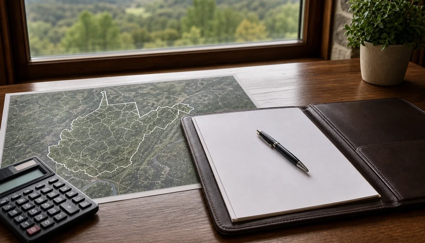 Calculator and closing documents for a Florida land sale